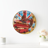 Vintage London Red Double Decker Bus Grote Klok (Huis)