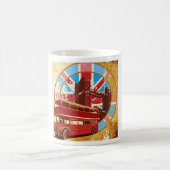 Vintage London Red Double Decker Bus Koffiemok (Center)