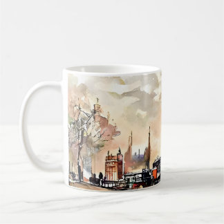 Vintage London Street Scene Mug Koffiemok