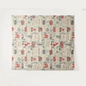 Vintage London Tapestry Wandkleed (Voorkant (horizontaal))