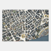 Vintage London Theatierland Map 1915 Poster Inpakpapier Vel (Voorkant 3)