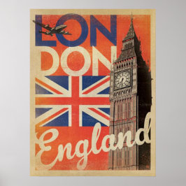 Vintage London Travel Poster