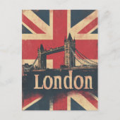 Vintage London Travel Poster Briefkaart (Voorkant)