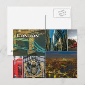 Vintage London Travel Tourism Briefkaart (Voorkant / Achterkant)