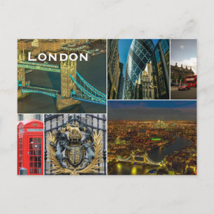 Vintage London Travel Tourism Briefkaart