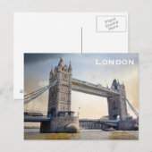 Vintage London Travel Tourism Briefkaart (Voorkant / Achterkant)