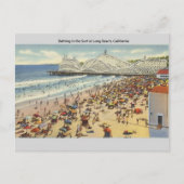 Vintage Long Beach California Briefkaart (Voorkant)
