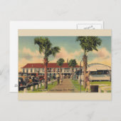 Vintage Long Beach Panama City Florida Briefkaart (Voorkant / Achterkant)