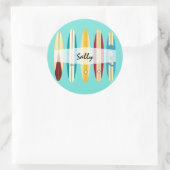 Vintage Longboards Ronde Sticker (Tas)