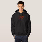 Vintage Longhorn Texas Hometown Austin Pride Hoodie (Voorkant volledig)