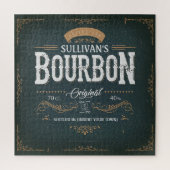 Vintage Look ADD NAME Amerikaanse Bourbon Whiskey Legpuzzel (Verticaal)