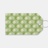 Vintage Look Green Yellow Ecru Patchwork  Cadeaulabel (Voorkant (Horizontaal))