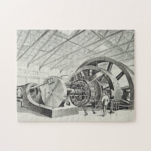 Vintage Look, Large Machine Jigsaw Puzzle Legpuzzel (Horizontaal)