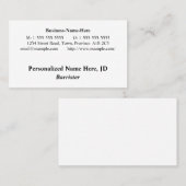 Vintage look Professional Visitekaartje (Voorkant / Achterkant)