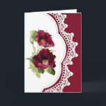 Vintage Look Red Roses Flower for Sister Birthday Kaart<br><div class="desc">Vintage Look Red or Burgandy Roses Flower for Sister Birthday</div>