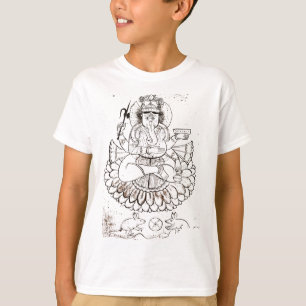 Vintage Lord Ganesha T-shirt Hindoeïsme Yoga _