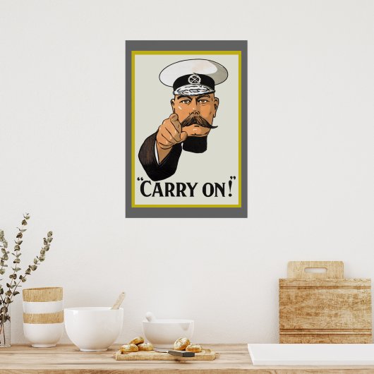 Vintage Lord Kitchener draagt Poster (Keuken)