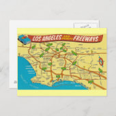 Vintage Los Angeles Briefkaart (Voorkant / Achterkant)