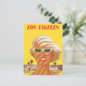 Vintage Los Angeles California Trave Briefkaart (Staand voorkant)