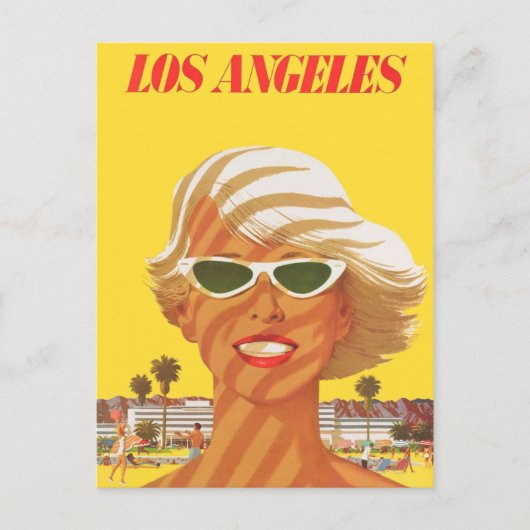 Vintage Los Angeles California Trave Briefkaart (Voorkant)
