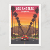 Vintage Los Angeles Californië Briefkaart (Voorkant)