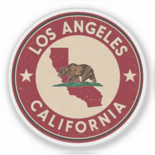 Vintage Los Angeles, Californië cadeaus Sticker