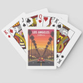 Vintage Los Angeles Californië Pokerkaarten (Achterkant)