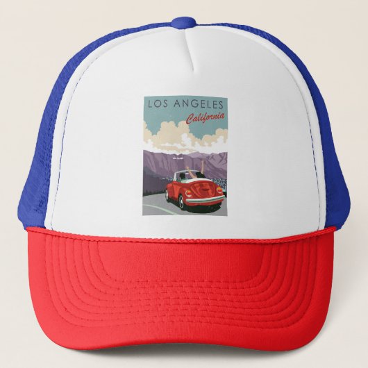 Vintage Los Angeles Trucker Pet (Voorkant)
