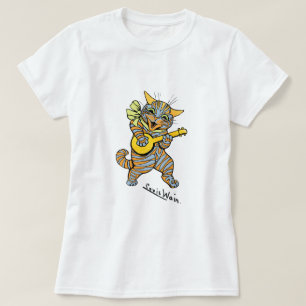 Vintage Louis Wain Banjo Cat T-shirt
