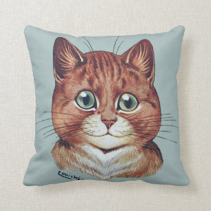Vintage Louis Wain Cat Portreits Cushion Kussen