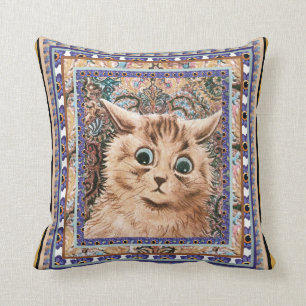 Vintage Louis Wain Wallpaper Cat Cushion Kussen