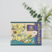 Vintage Louisiana Briefkaart (Staand voorkant)