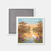 Vintage Louisiana Magneet (Voorkant / Achterkant)