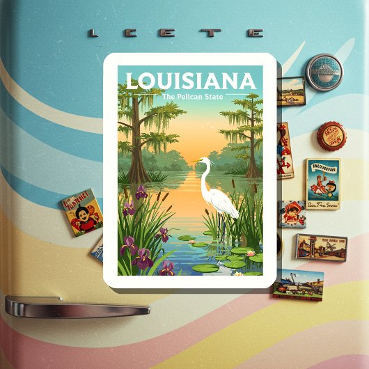Vintage Louisiana Magneet