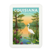 Vintage Louisiana Magneet (Verticaal)