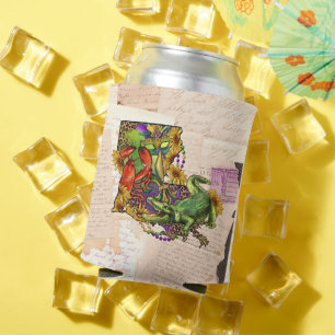 Vintage Louisiana Map Cajun Crawfish and Alligator Blikjeskoeler