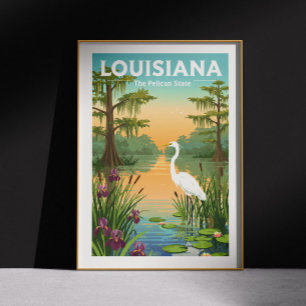 Vintage Louisiana Poster