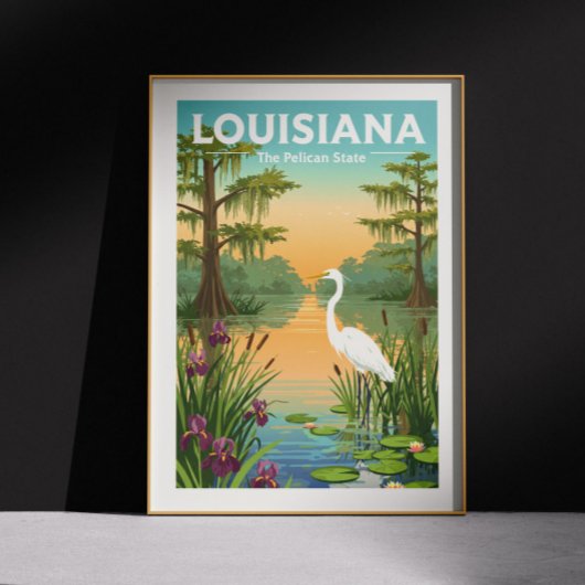 Vintage Louisiana Poster