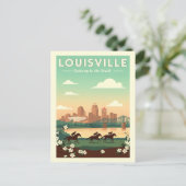 Vintage Louisville Kentucky Briefkaart (Staand voorkant)
