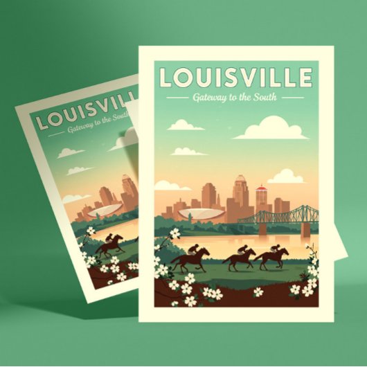 Vintage Louisville Kentucky Briefkaart