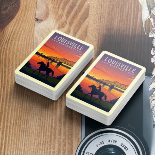 Vintage Louisville Kentucky Pokerkaarten