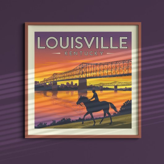 Vintage Louisville Kentucky Poster