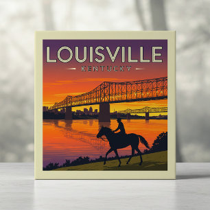 Vintage Louisville Kentucky Tegeltje