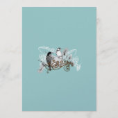 Vintage Love Birds Trouwprogramma Witte Noten Programmakaart (Achterkant)
