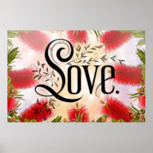 Vintage Love Bloei Poster