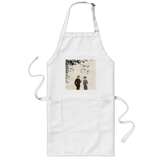 Vintage love lang schort (Voorkant)