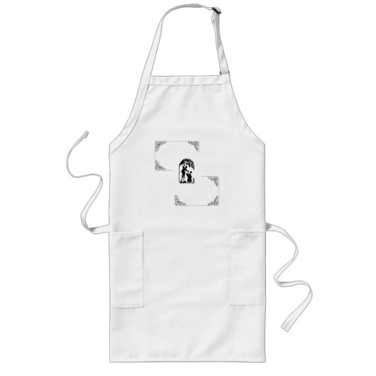 Vintage love lang schort (Voorkant)