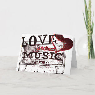 Vintage Love Lidies muziek 2 Wenskaarten Kaart
