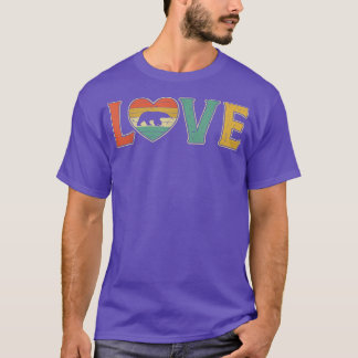 Vintage Love Polar Beer Retro 70s Hart Boerderij A T-shirt