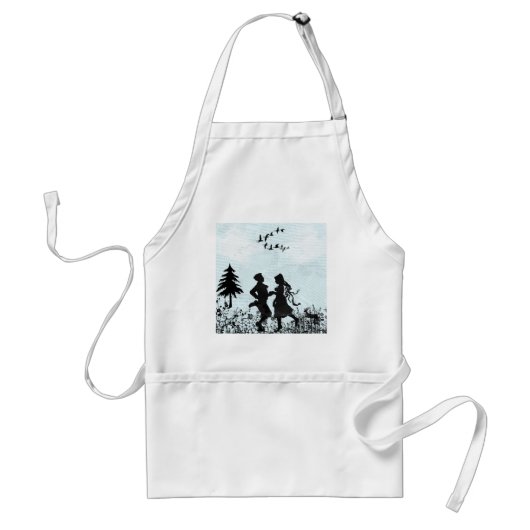 Vintage love standaard schort (Voorkant)